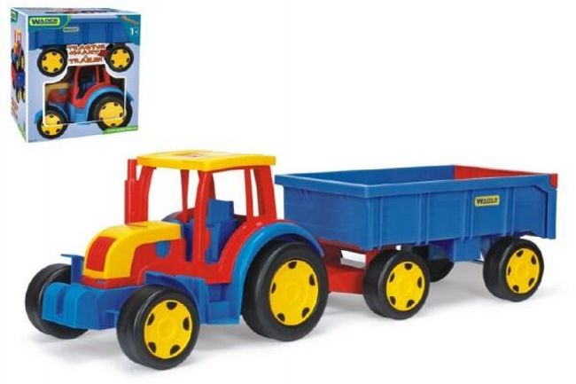 Traktor Gigant s vlečkou plast 102cm v krabici Wader RM_89066100 1