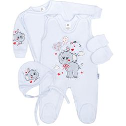 4-dielna súprava Elephant white RW_4dilna-soupr-slonik-gama