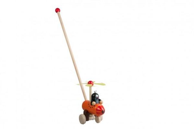 Strkadlo Krtko a vrtuľník drevo 60cm tlačiaci s tyčkou v sáčku 12m + RM_33013885 1