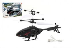 Vrtulník na ovládání rukou použití USB plast 16cm v krabici 22x15x5cm RM_00311408