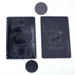 Luxus fekete játékkártyák 54 db PD_1528438