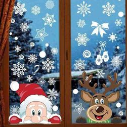 Karácsonyi matricák az ablakon Neina