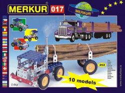 Stavebnica MERKUR 017 Kamion 10 modelov 202ks v krabici 26x18x5cm RM_34000017