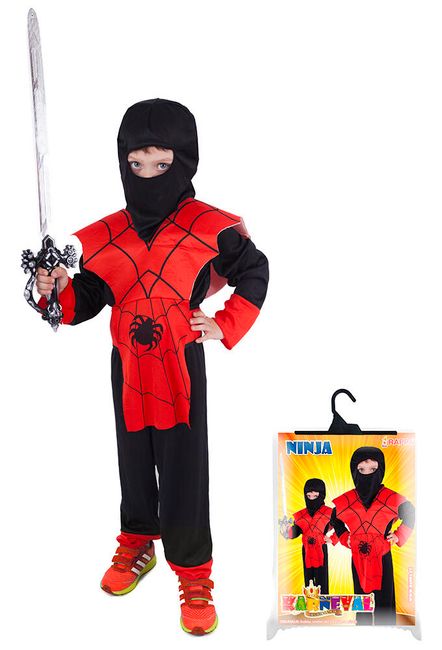 bedding Celebrity persuade Costum ninja pentru copii, roșu S) | ShipGratis.ro