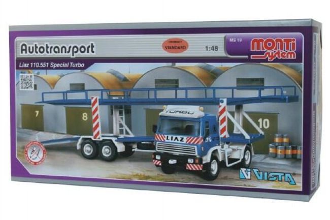 Stavebnica Monti System MS 19 Autotransport Liaz 1:48 v krabici 31,5x16,5x7,5cm RM_40000019 1