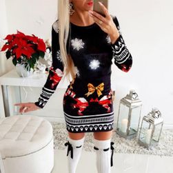 Női karácsonyi ruha Werony Fekete - méret S/M