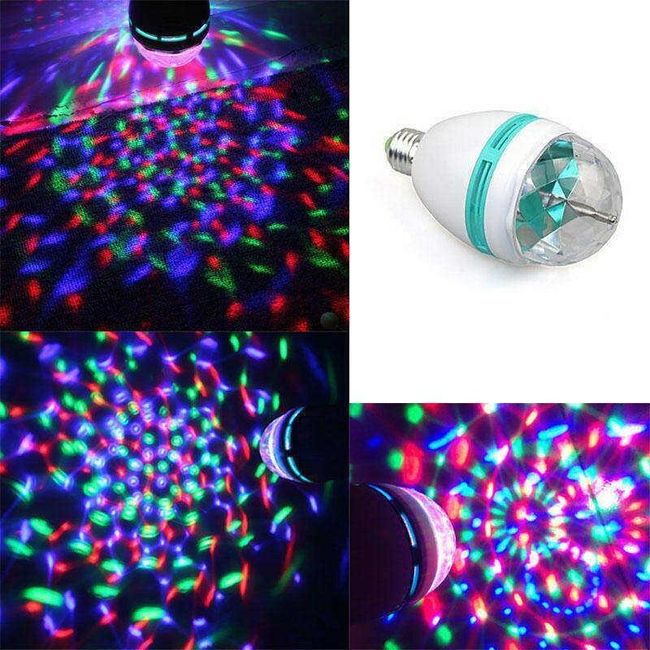 Kolorowa disco żarówka LED z gwintem E27 1