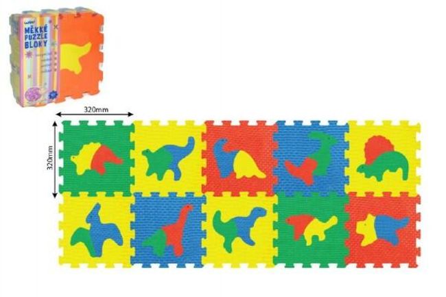 Penové puzzle Dinosaury 30x30cm 10ks v sáčku RM_49118641 1