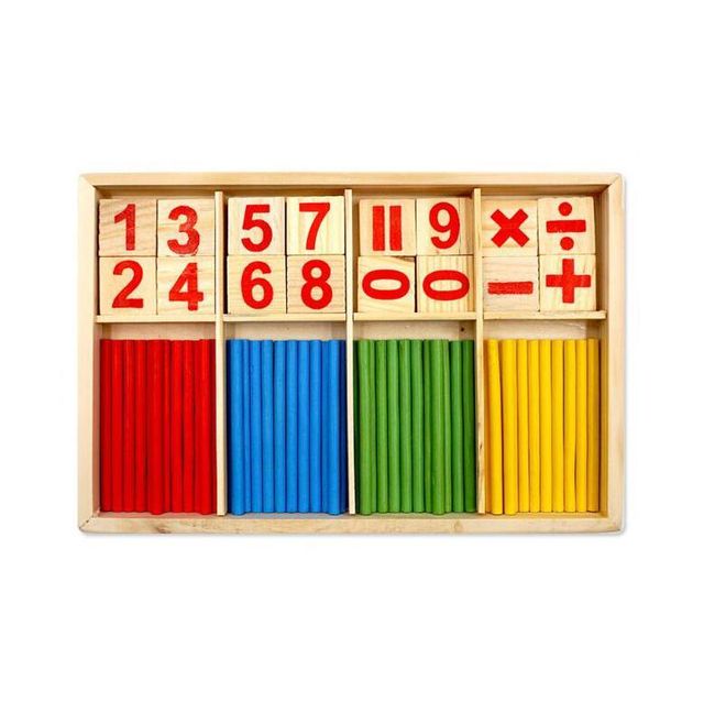 Dřevěná vzdělávací hračka Counting2 1