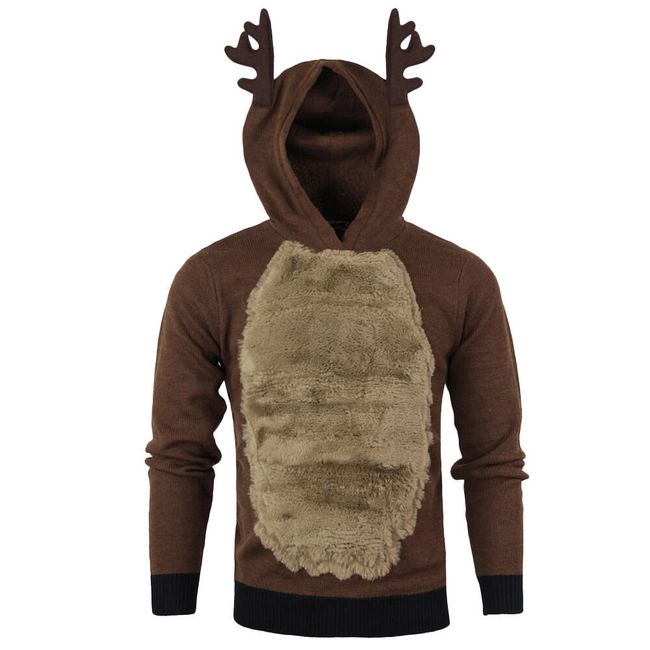 Мъжки пуловер в дизайн на елен 1