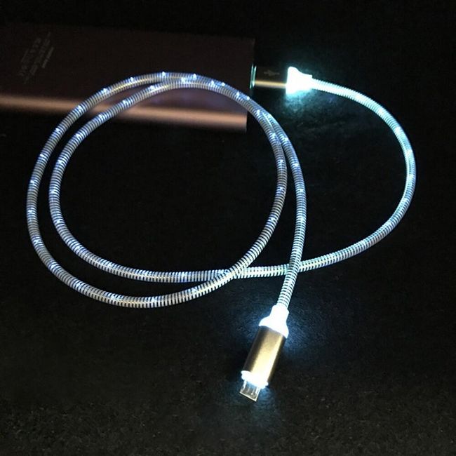 Svítící micro USB kabel 1