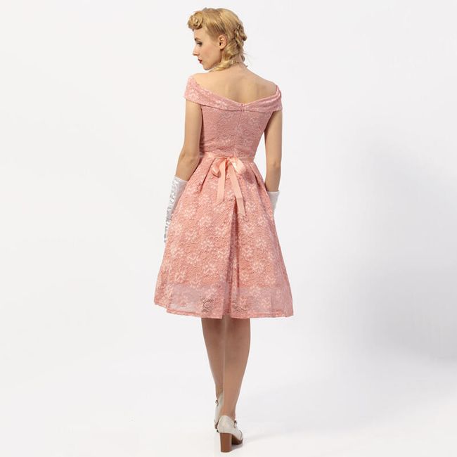 Rochie Elegantă In Stilul Anilor 50 5 Culori Shipgratis Ro