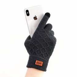Męskie rękawiczki zimowe na dotykowy telefon PR145
