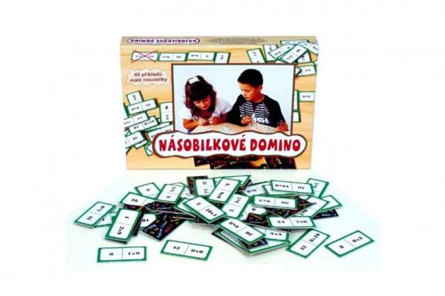 Násobilkové domino spoločenská hra 60ks v krabici 22x16x3cm RM_34650146 1