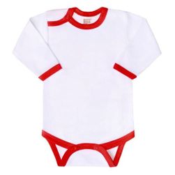 Body niemowlęce z czerwoną lamówką RW_28550