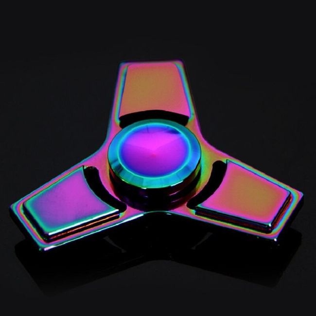 Barvni fidget spinner s sijočo površino 1