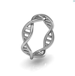 Ženski prsten - DNK spirala
