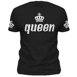 Koszulka dla par ze słowami QUEEN i KING - 7 rozmiarów