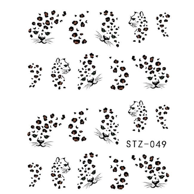 Nálepky na nehty s jaguářím motivem 1