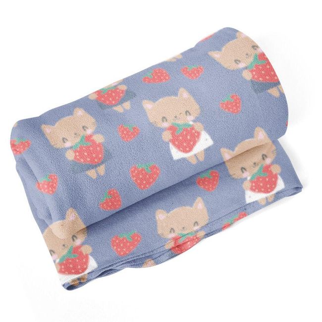 Одеяло SABLIO - Котки с ягоди VY_33215 1