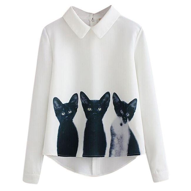 Ženska bluza sa tri mačića 1