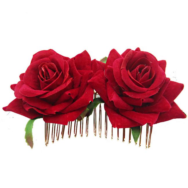 Obroč za lase z vrtnicami - 5 različic 1