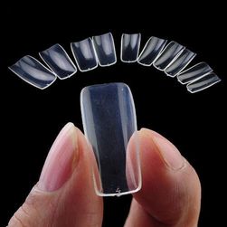 Umělé průhledné nehty - 500 kusů