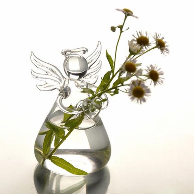 Steklena vaza v obliki angela 1