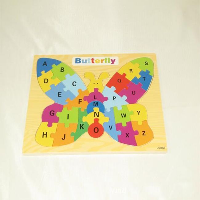 Образователна играчка за деца - пъзел с дизайн на пеперуда 1
