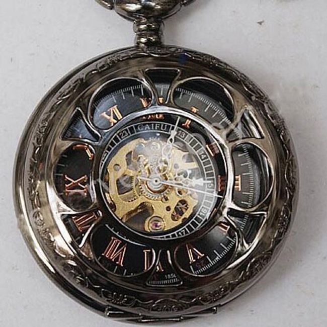 Pánske vreckové hodinky steampunk 1