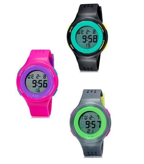 Sportowy LED zegarek w nowoczesnym kształcie - 3 kolory 1