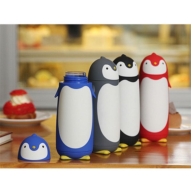 distort Grafting Achieve Sticlă termo în formă de pinguin - 4 culori | ShipGratis.ro