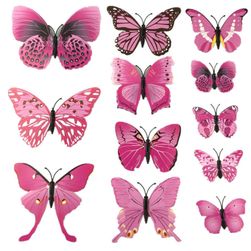 Dekorativni lepljivi leptiri - više boja