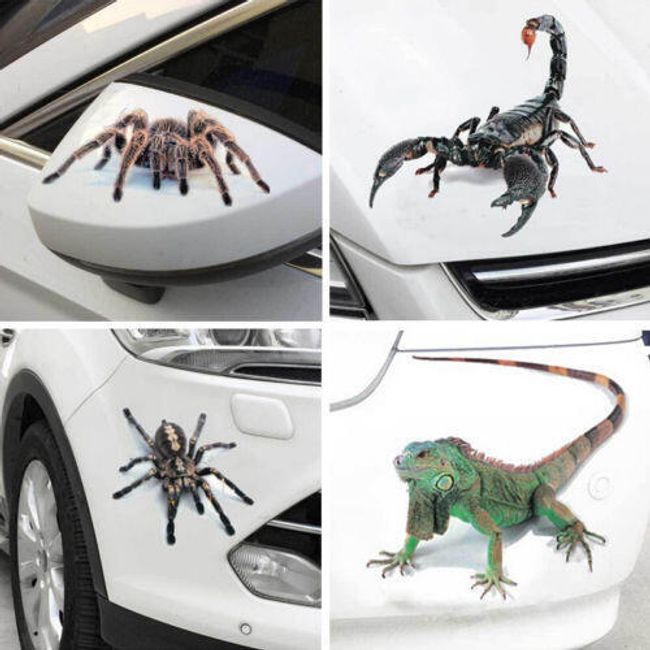 3d Stiker Za Kola 4 Ekzotichni Varianti Shipgratis Bg