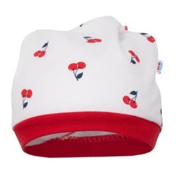 Детска памучна шапка-шал RW_cepka-cherry-Nbyo318