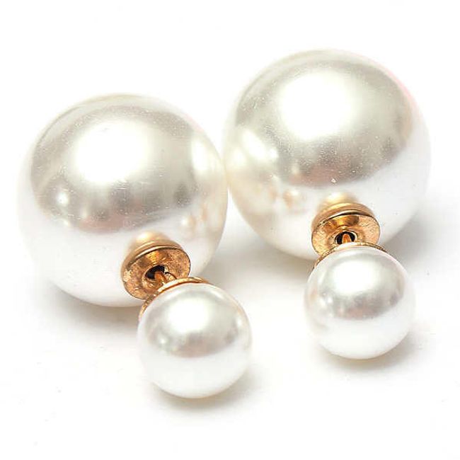 Dvostrane minđuše u obliku perlica 1