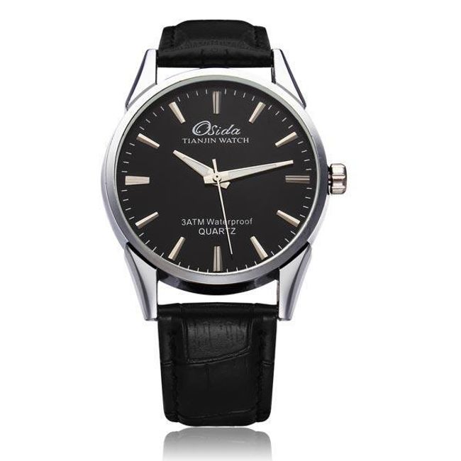 Klasické pánské hodinky v černé barvě 1