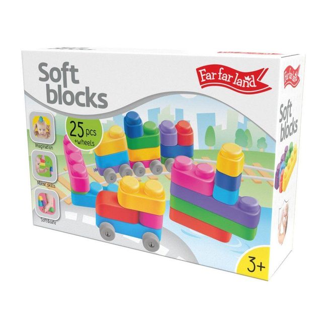 Меки блокчета Строителни комплекти за деца 25 части PD_1673808 1