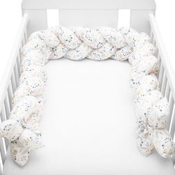 Ochronny pokrowiec na materac do łóżeczka dziecięcego z oplotem Jeřabina RW_46820