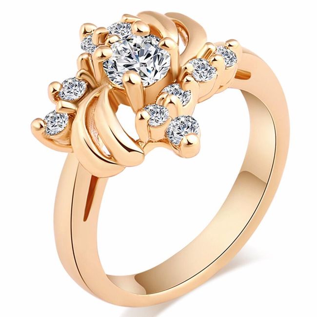 Ženski zlat prstan 1