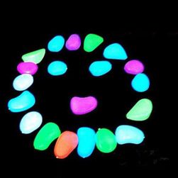 Pietricele luminoasa pentru acvariu - 20 bucati