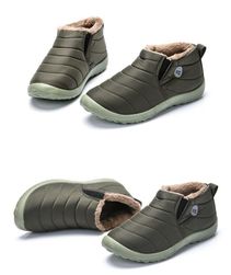 Unisex zimní kotníkové boty - Zelená-velikost 43