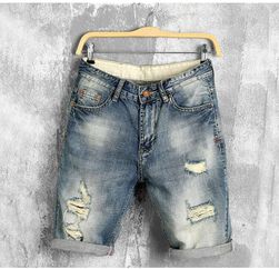 Moške kratke hlače iz džinsa - 10 velikosti