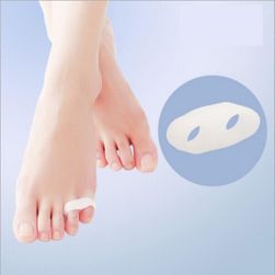 Silikonowy korektor palców stopy w kolorze białym - 1 para