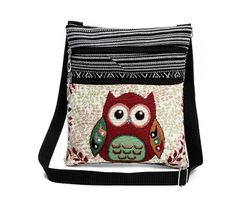 Dámská kabelka s motivy barevných soviček