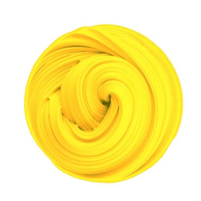 Резинка полимерная. СЛАЙМ желтого цвета. Клейкая пена для детей. Желтый слайм