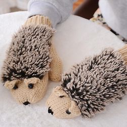 Dámské zimní rukavice s motivem ježka - 5 variant