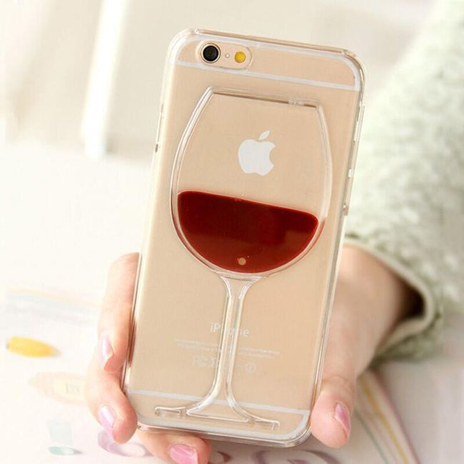 Unikatni ovitek za iPhone - kozarec vina 1