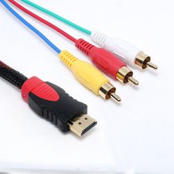 HDMI / 3x RCA адаптер- 1,5 m кабел