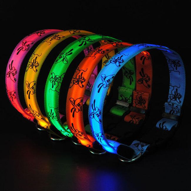 Svietiaci LED obojok pre domácich miláčikov - na výber z 5 farieb 1